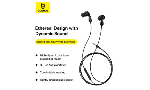 Baseus HZ20 3.5MM Wired Earphone