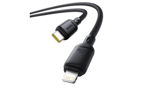 Baseus Silky Series 20W Fast Charging Cable Type-C to Lightning for iPhone – 1m – Black