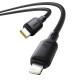 Baseus Silky Series 20W Fast Charging Cable Type-C to Lightning for iPhone – 1m – Black