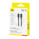 Baseus Silky Series 20W Fast Charging Cable Type-C to Lightning for iPhone – 1m – Black