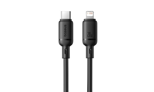 Baseus Silky Series 20W Fast Charging Cable Type-C to Lightning for iPhone – 1m – Black