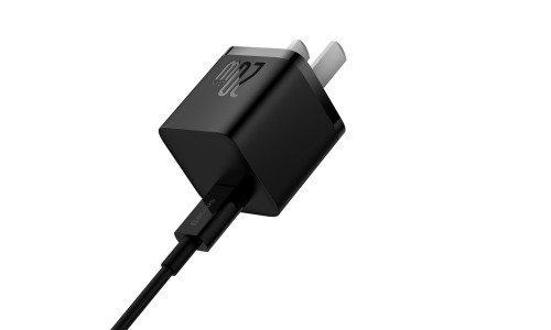 Baseus GaN5 20W Fast Charger for iPhone – Type-C to Lightning (1m) – Black