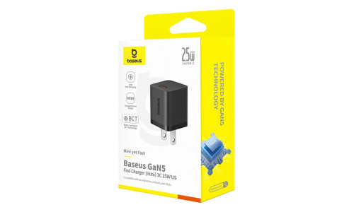 Baseus GaN5 25W Mini Charger for Samsung S24/S23/S21/S20 & iPhone 15 with Type-C Cable