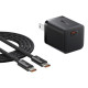 Baseus GaN5 25W Mini Charger for Samsung S24/S23/S21/S20 & iPhone 15 with Type-C Cable
