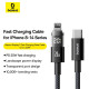 Baseus Display 2 Series PD 20W Type-C to Lightning Fast Charging Cable – 1m