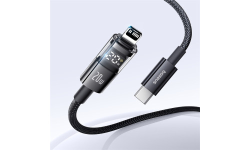 Baseus Display 2 Series PD 20W Type-C to Lightning Fast Charging Cable – 1m