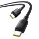 Baseus Silky Series 100W Fast Charging Cable Type-C to Type-C 1m – Cluster Black