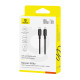 Baseus Silky Series 100W Fast Charging Cable Type-C to Type-C 1m – Cluster Black