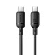 Baseus Silky Series 100W Fast Charging Cable Type-C to Type-C 1m – Cluster Black