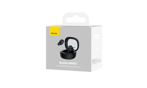 Baseus WM02 Bowie True Wireless Earphones – Black