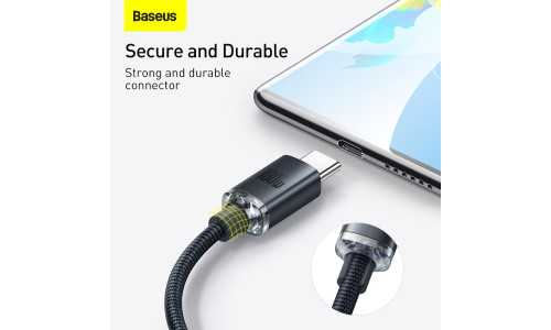 Baseus Crystal Shine Series 100W USB to Type-C Fast Charging Cable – 1.2m / 2m