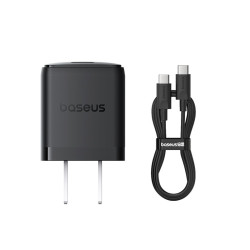 Baseus Charger Palm Series 20W Dual Output PD Fast Charger with 60W Type-C Cable