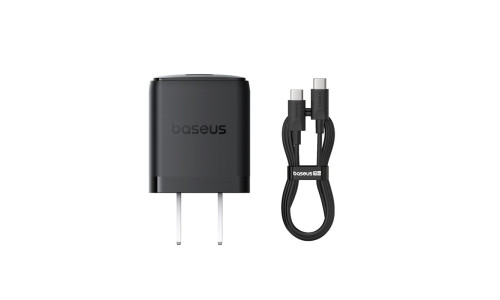 Baseus Charger Palm Series 20W Dual Output PD Fast Charger with 60W Type-C Cable
