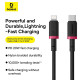 Baseus Dura Series 20W Fast Charging Cable Type-C to Lightning 1m – Red+Black