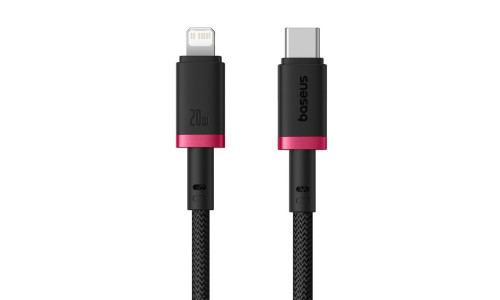 Baseus Dura Series 20W Fast Charging Cable Type-C to Lightning 1m – Red+Black
