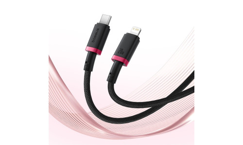 Baseus Dura Series 20W Fast Charging Cable Type-C to Lightning 1m – Red+Black