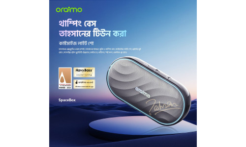 oraimo SpaceBox FM and Customizable Lights and EQ Speaker