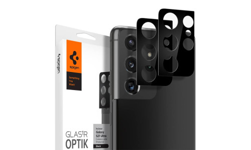Spigen Galaxy S21 Ultra Camera Lens Protector Optik GLAS.tR Slim (2PCS)