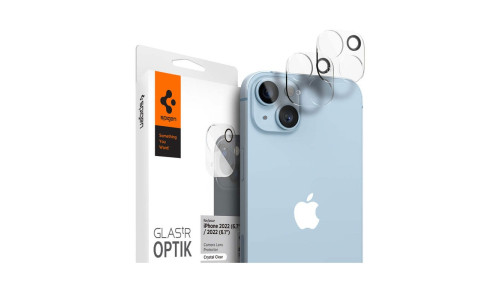 Spigen GLAS.tR Optik Lens Protector for iPhone 15 Plus / 15 / 14 Plus / 14 (2 Piece)