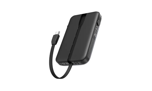  UGREEN PB511 (35603B) 30W 10000mAh Power Bank with Built-in Cable - Black
