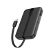  UGREEN PB511 (35603B) 30W 10000mAh Power Bank with Built-in Cable - Black