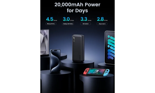 UGREEN PB312 (25683) 20000mAh 20W Fast Charging Power Bank – Black