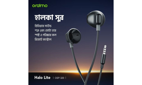 oraimo Halo Lite 3.5MM Half In-ear Earphone
